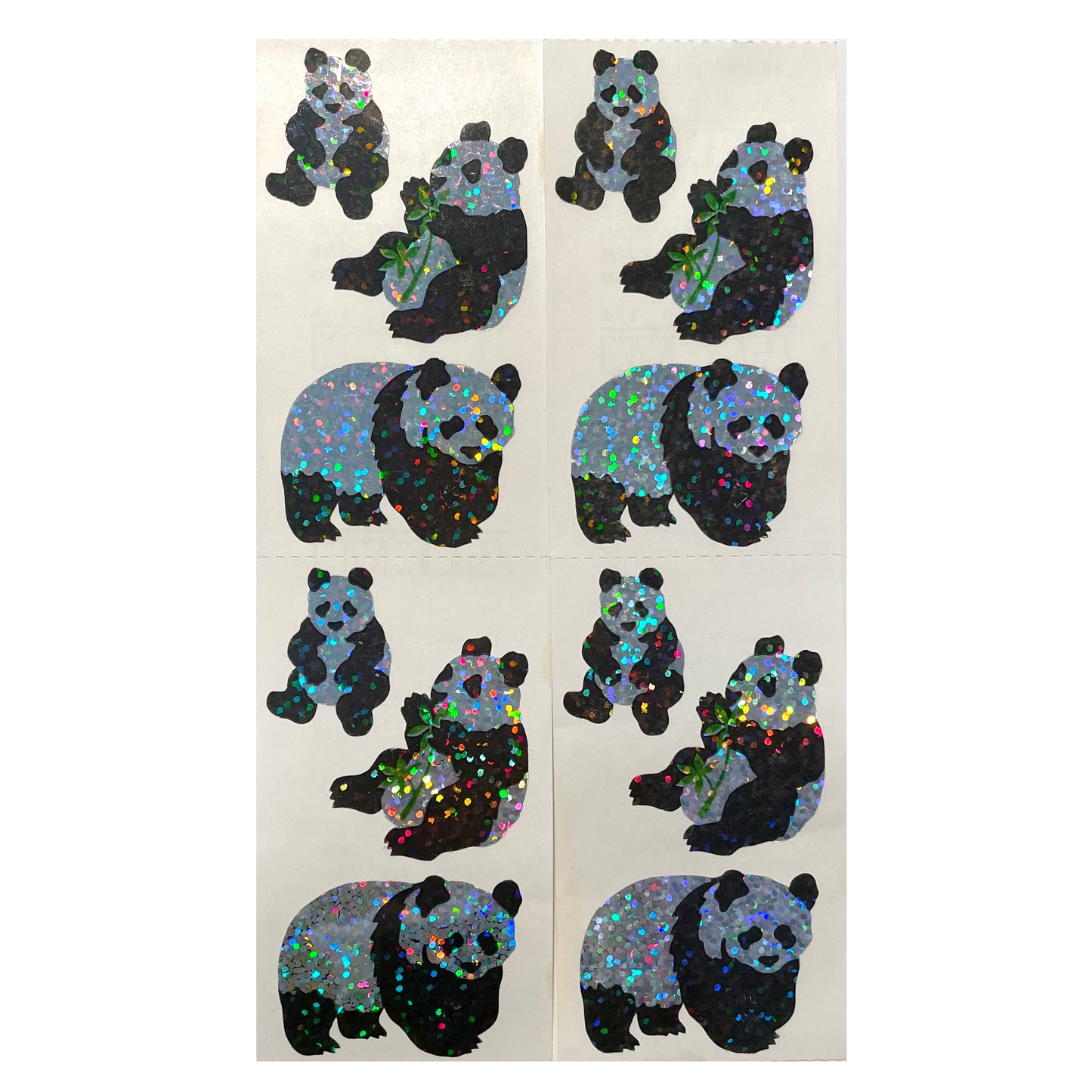 HAMBLY: Panda glitter stickers