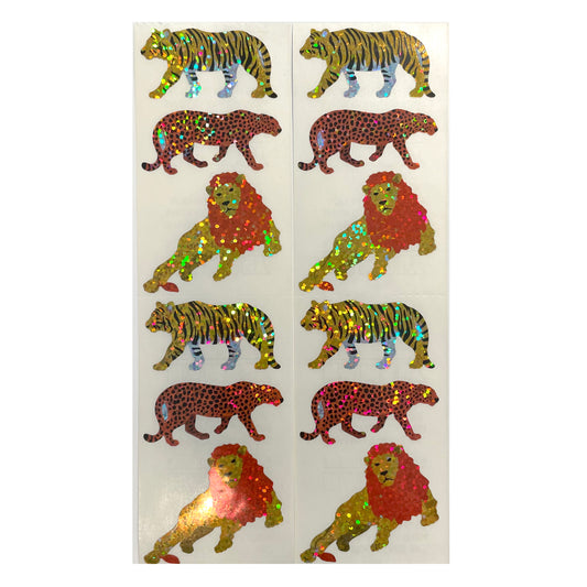 HAMBLY: Lions and Tigers glitter stickers