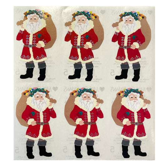 Mrs. Grossman's: UNCUT Christmas Santa Stickers *RARE*