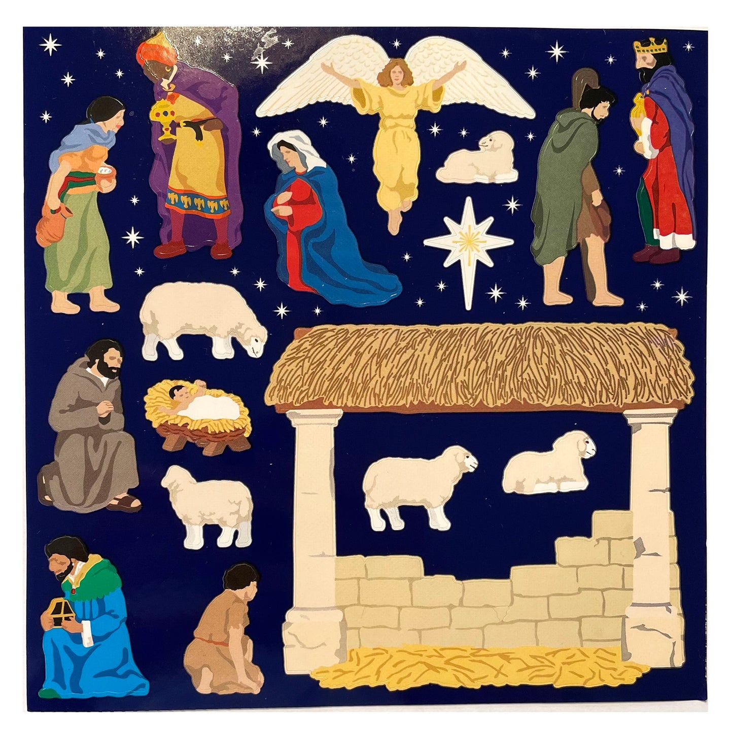 Mrs. Grossman's: Christmas Nativity Scene Stickers