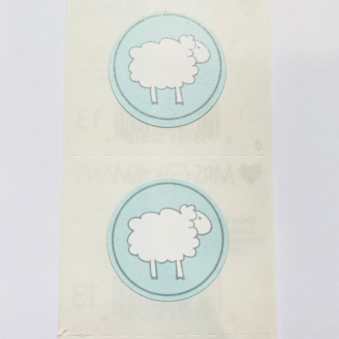 Mrs. Grossman's Blue Baby Lamb Sticker