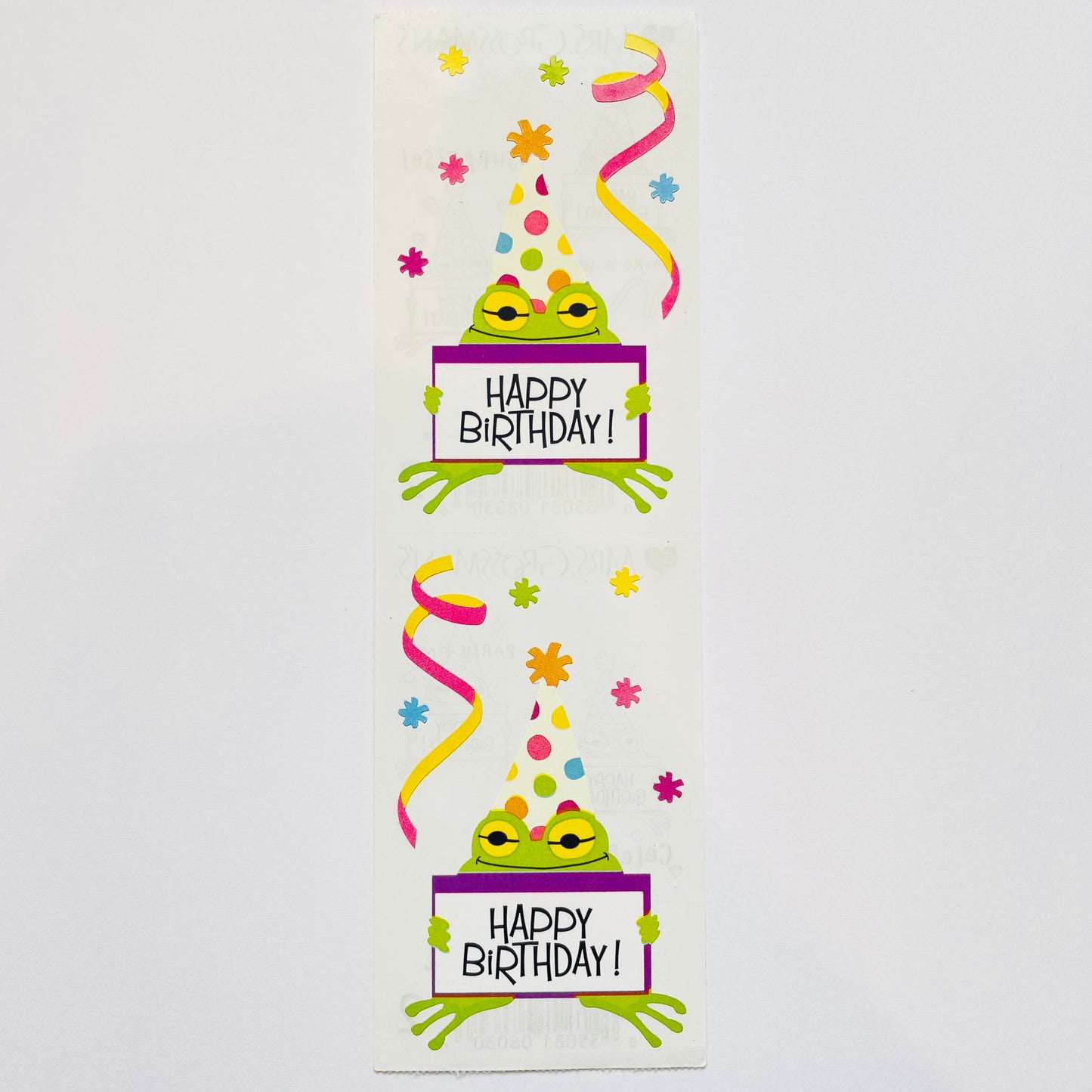 Mrs. Grossman's: Scene One Party Frog Sticker