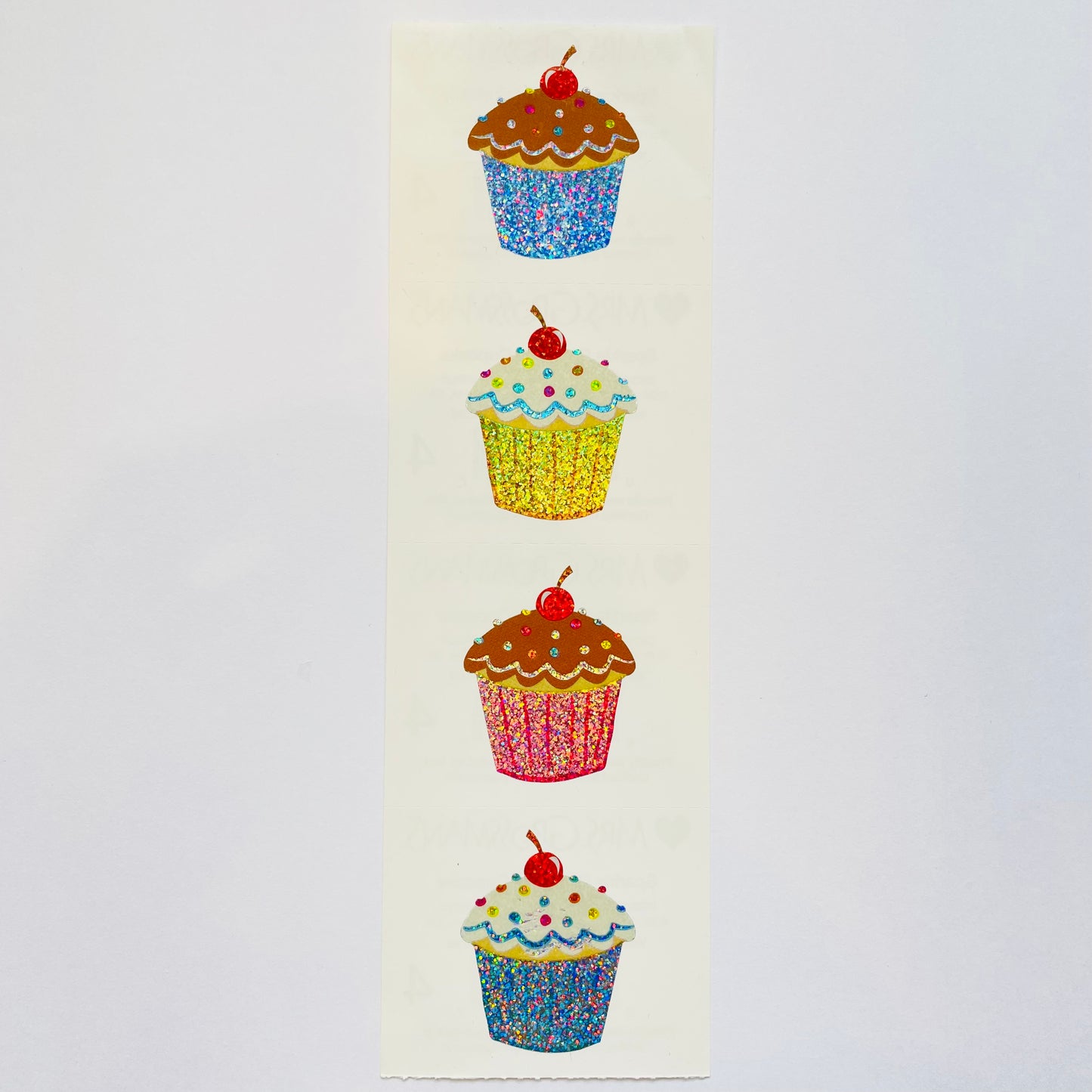 Mrs. Grossman's: Sparkle Delightful Cupcakes Sticker - Large
