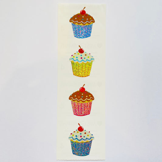 Mrs. Grossman's: Sparkle Delightful Cupcakes Sticker - Large