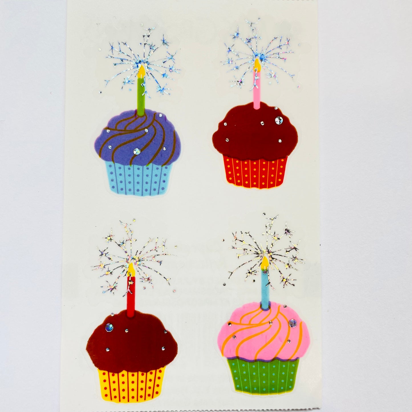 Mrs. Grossman's: Cupcakes with Candles Sticker
