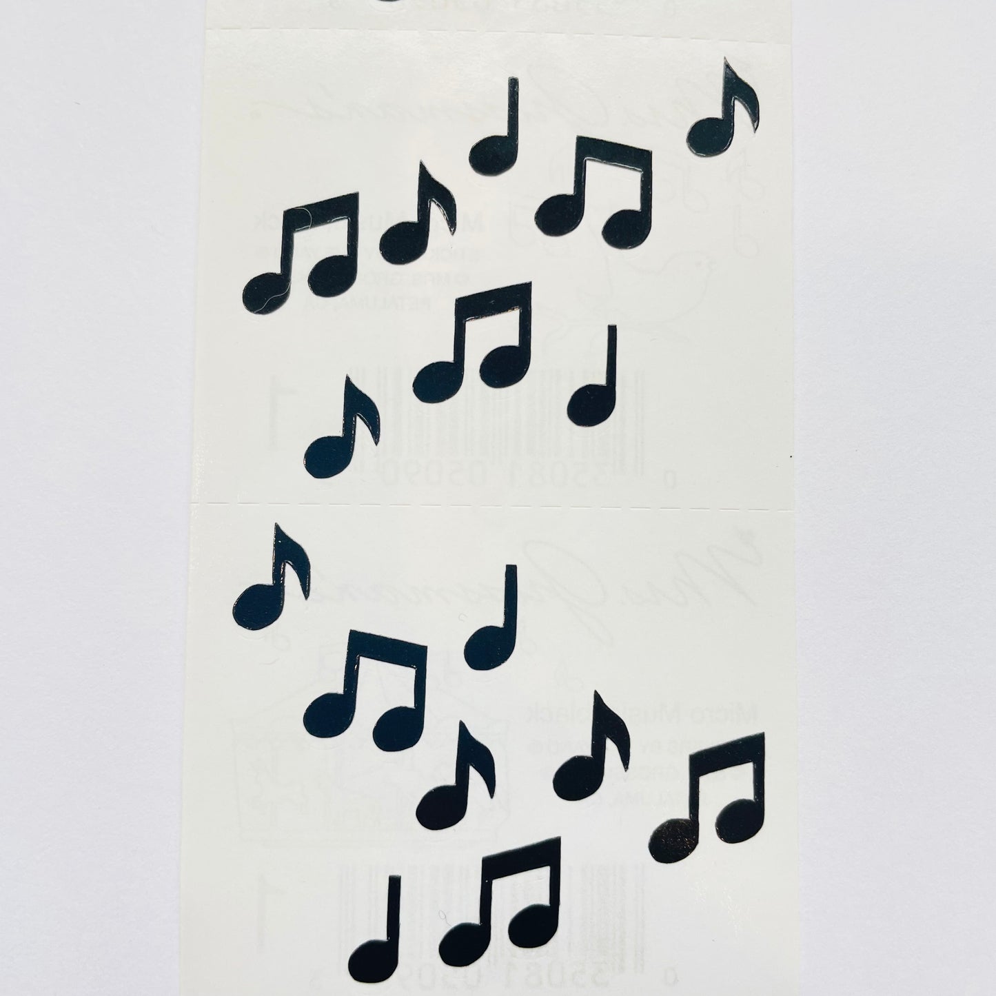 Mrs. Grossman's: Black Music Notes Stickers