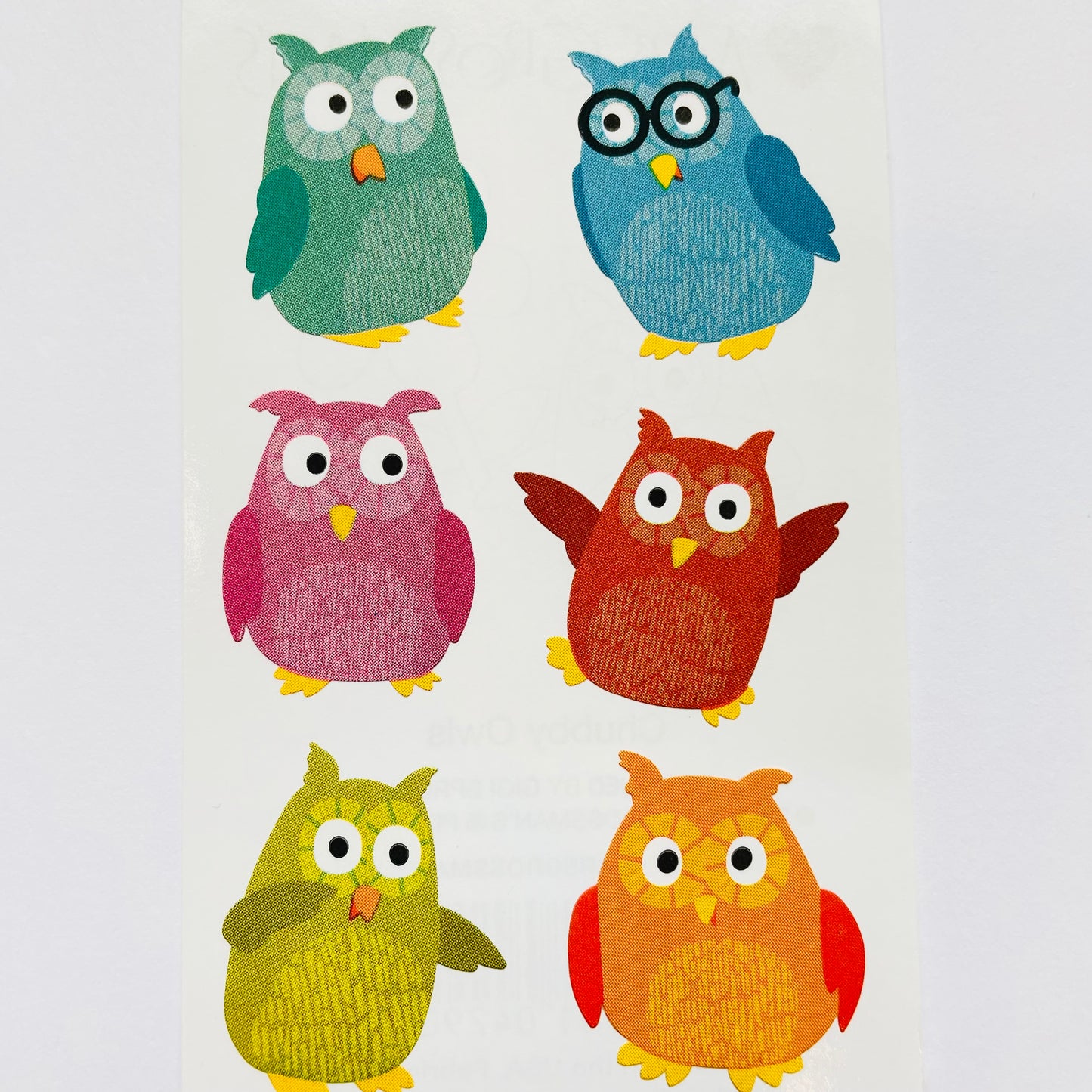 Mrs. Grossman's: Chubby Owl Stickers