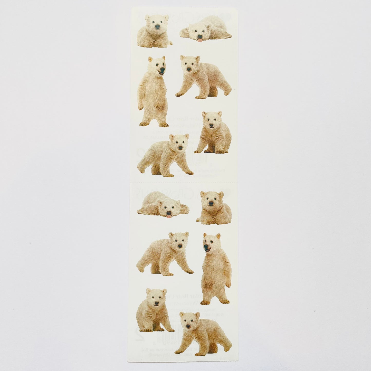Mrs. Grossman's: Polar Bear Cubs Stickers