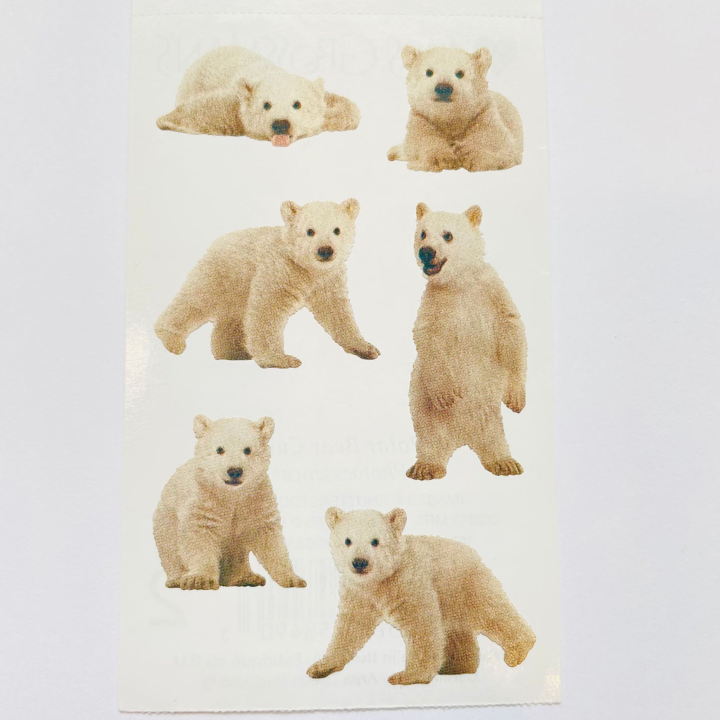 Mrs. Grossman's: Polar Bear Cubs Stickers