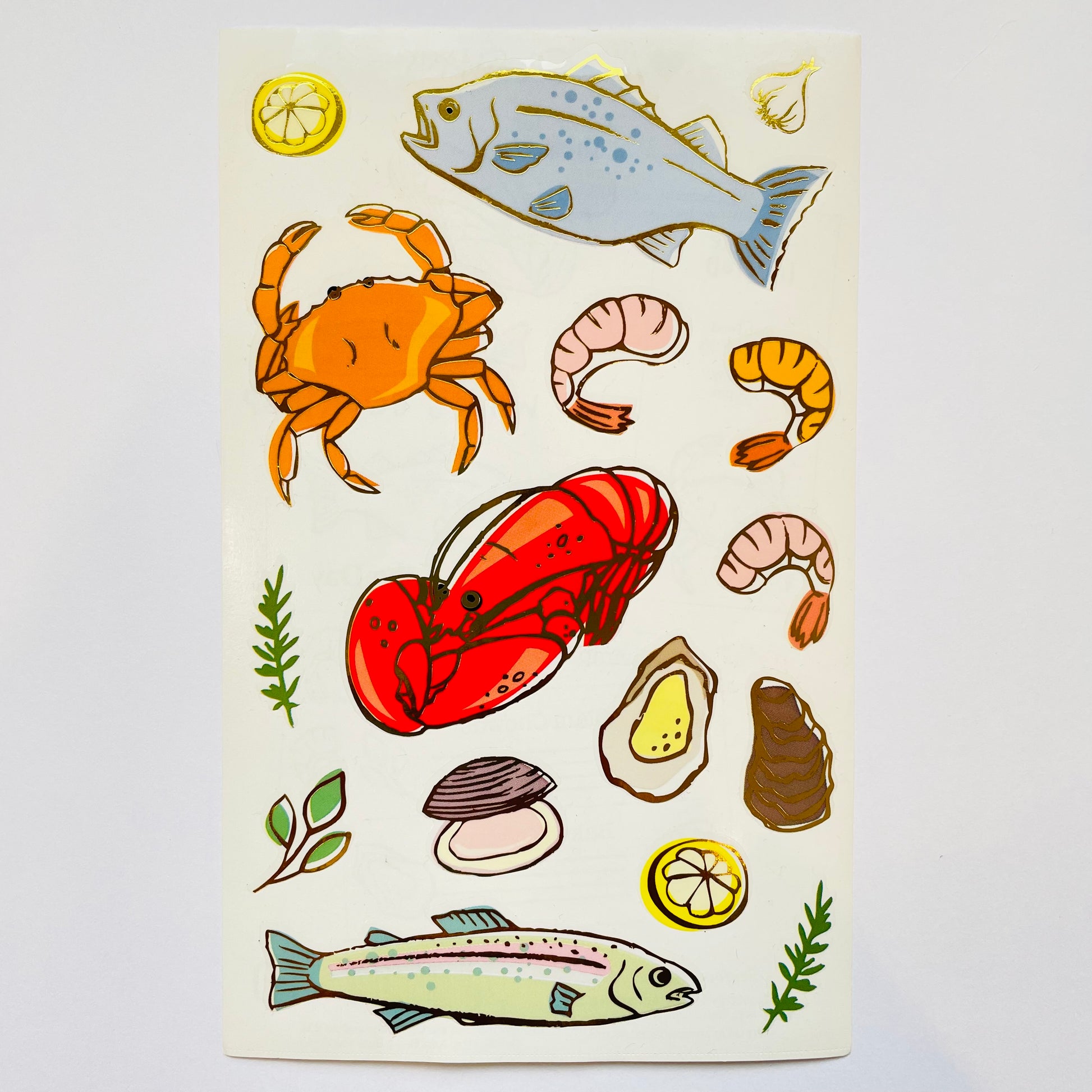Mrs. Grossman's: Seafood Stickers – Sticker Stash Outlet
