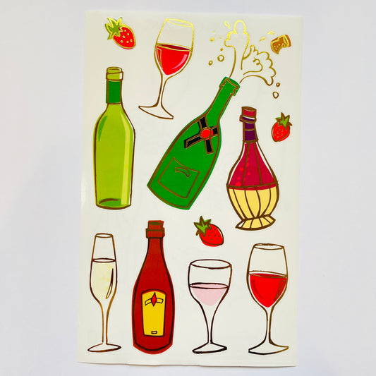 Mrs. Grossman's: Wine & Champagne Stickers