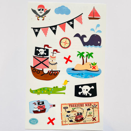 Mrs. Grossman's: Jessica Flick Ahoy Pirates Stickers 4 x 6