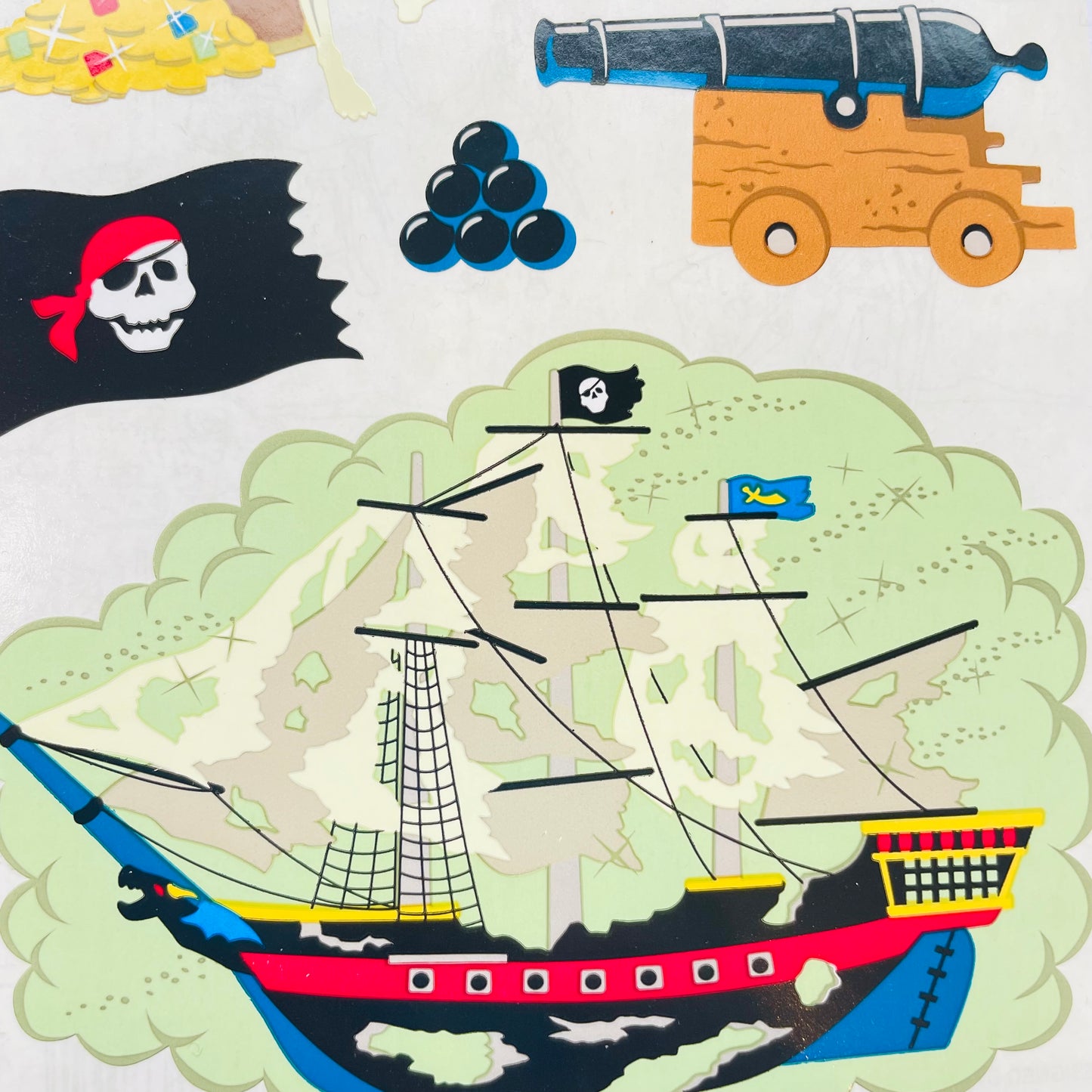 Mrs. Grossman's: Skeleton Pirates with Pirate Ship Stickers