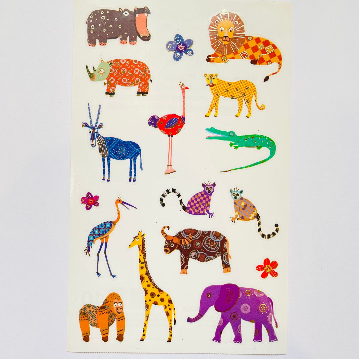 Mrs. Grossman's: Turnovsky Spectacular Safari Animal Stickers