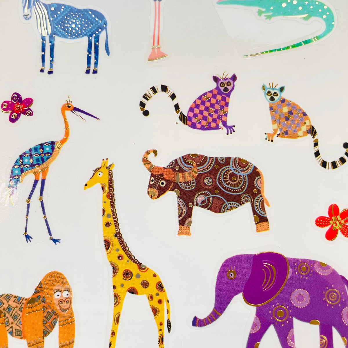 Spectacular Sticker Mrs. Grossman's: Turnovsky Spectacular Safari Animal Stickers – Sticker ...