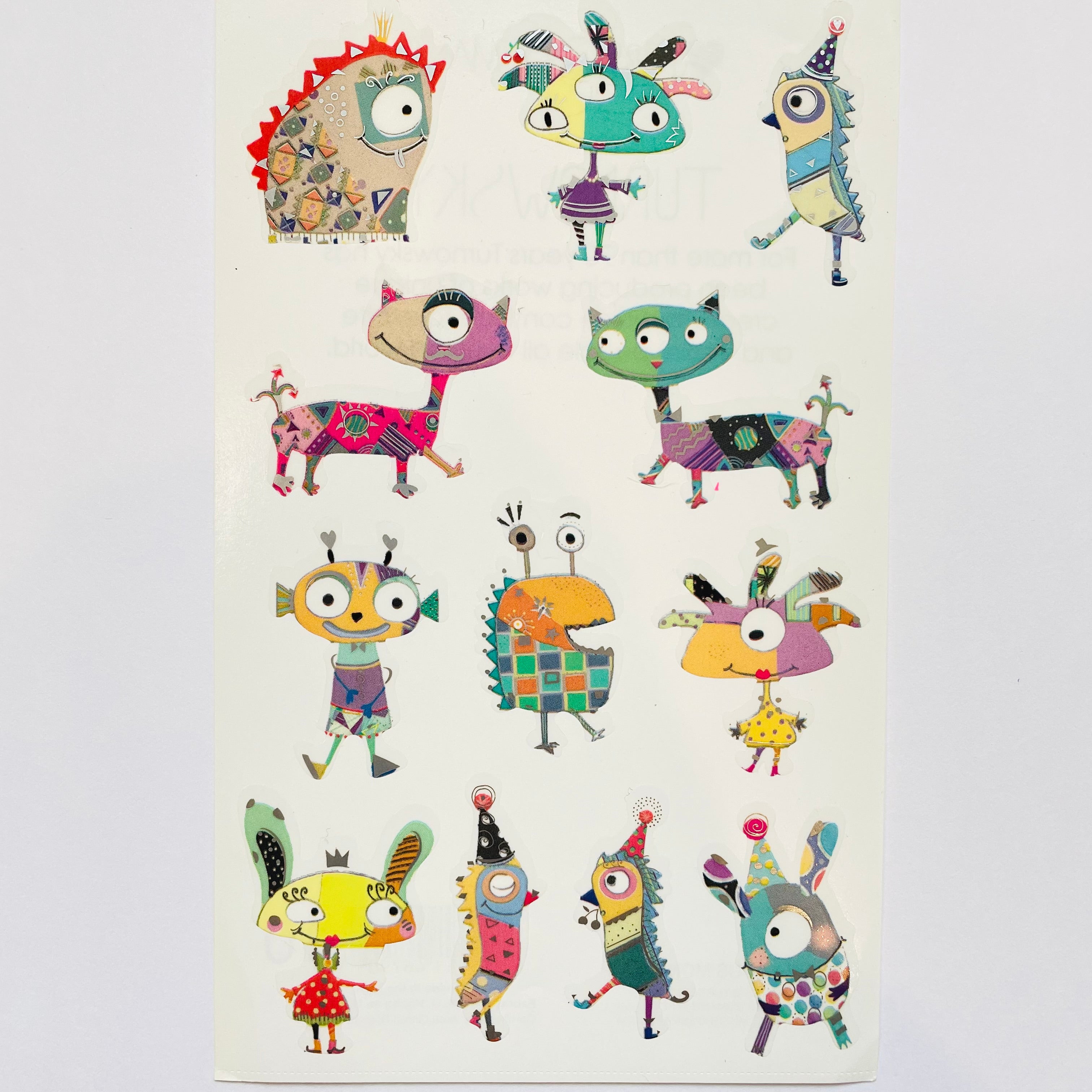 Mrs. Grossman's: Turnovsky Marvelous Monsters Stickers – Sticker Stash ...