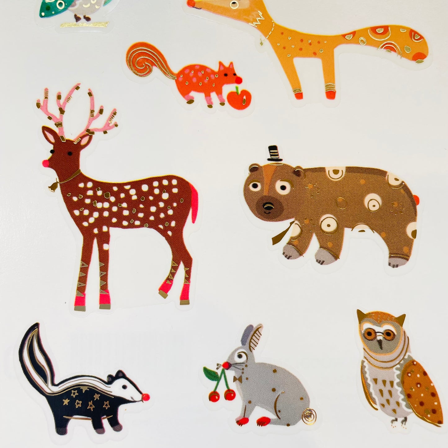 Mrs. Grossman's: Turnovsky Wondrous Woodland Animal Stickers