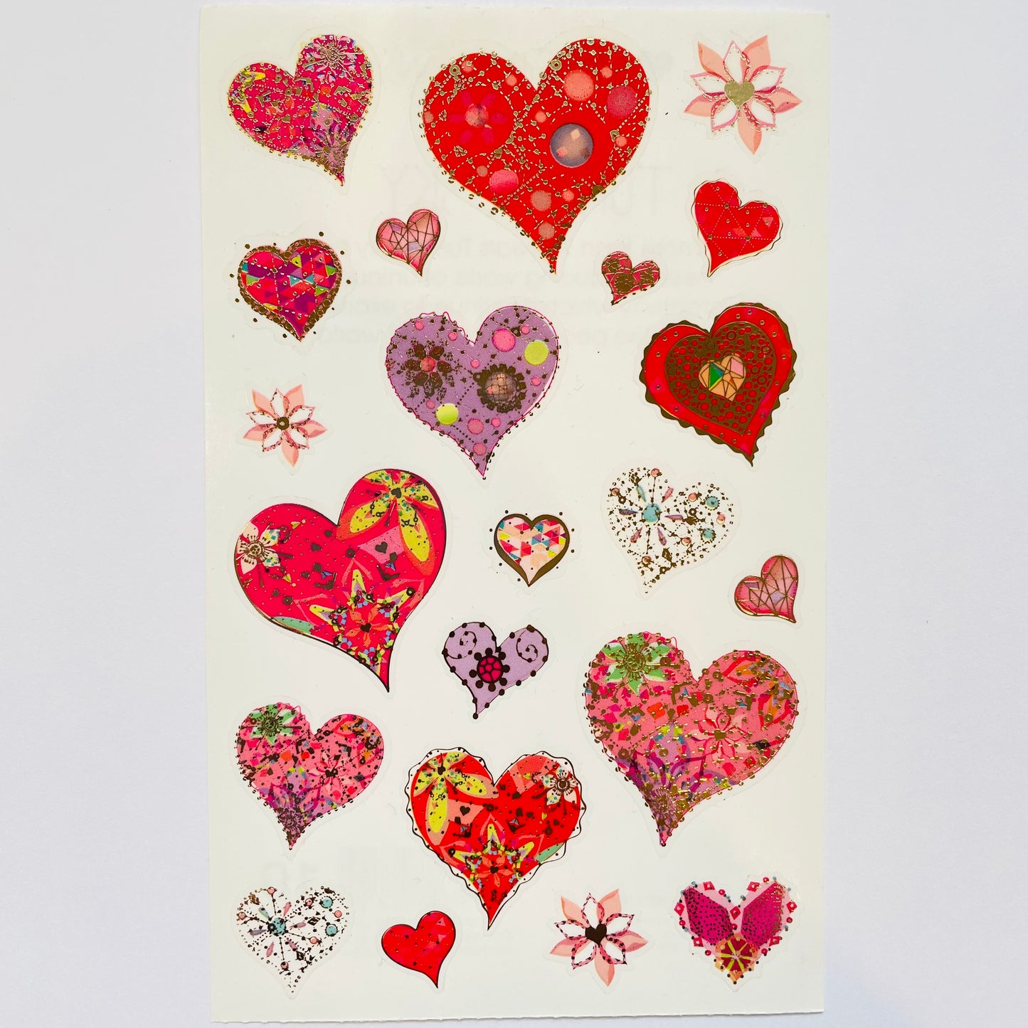 Mrs. Grossman's: Turnovsky Dazzling Heart Stickers