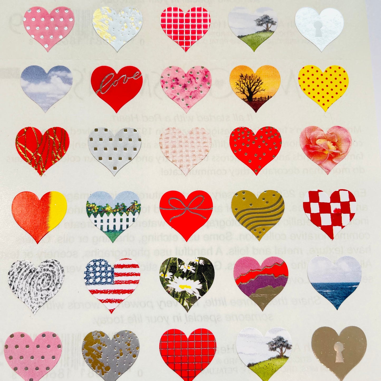 Mrs. Grossmans: 25th Anniversary Heart Stickers