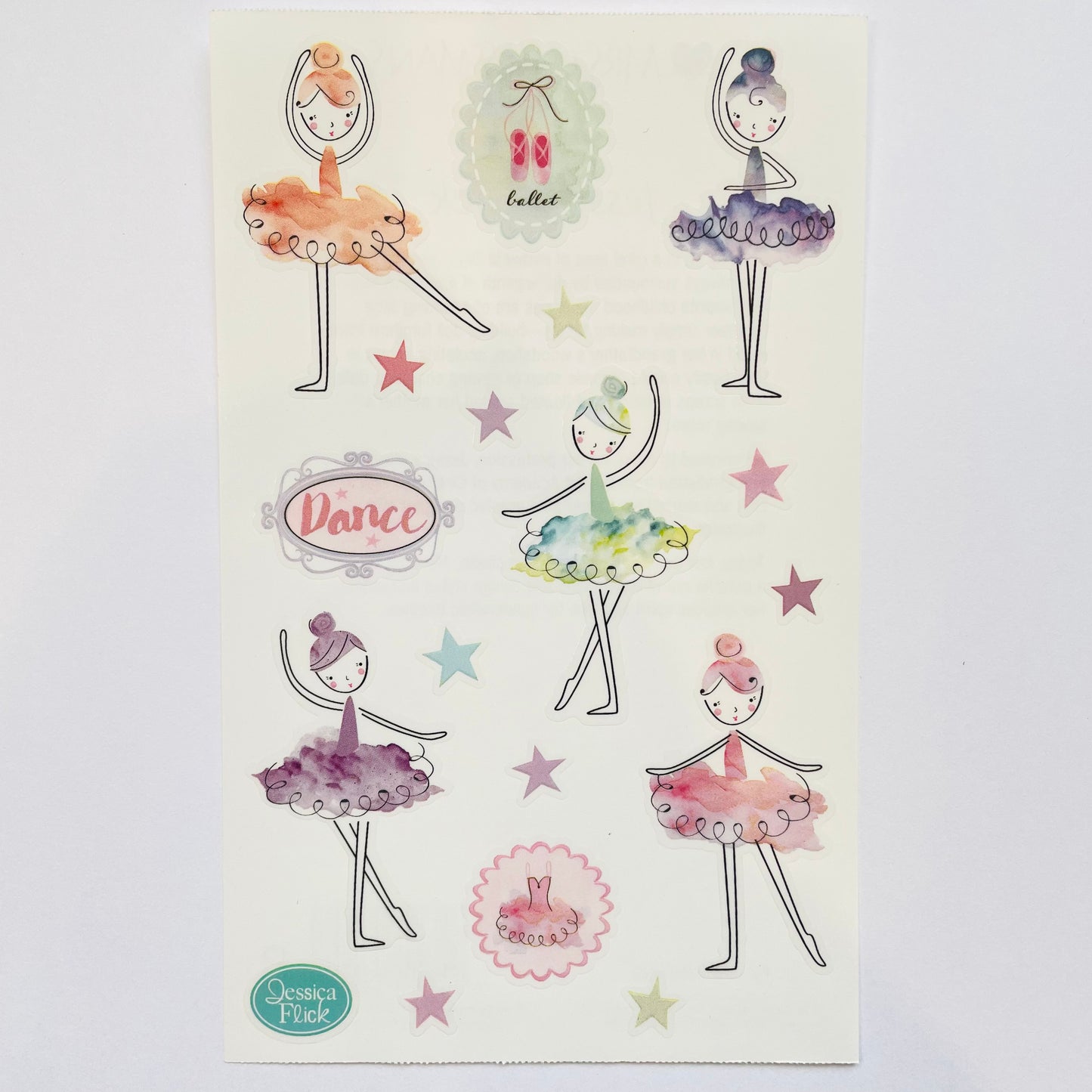 Mrs. Grossmans: Jessica Flick Fanciful Ballerina Stickers
