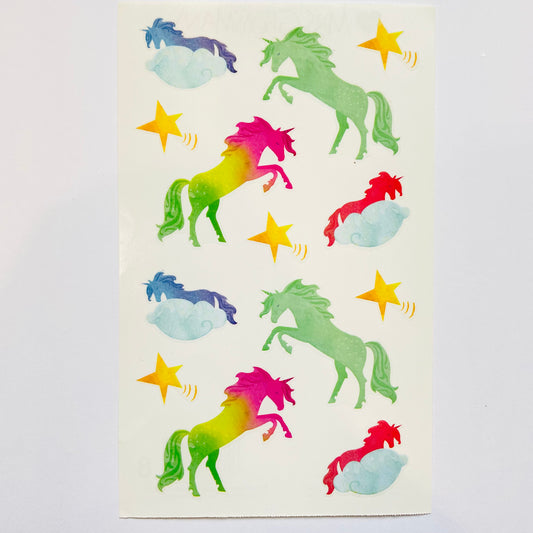 Mrs. Grossmans: Watercolor Unicorn Stickers