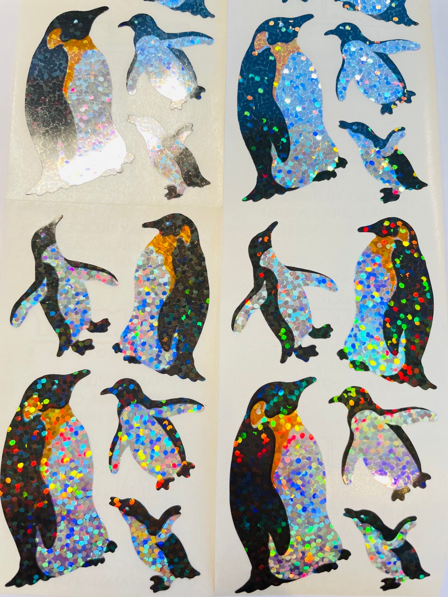 HAMBLY: Penguin glitter stickers