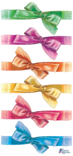 BULK BUY: 50 sheets Velvet Ribbon stickers